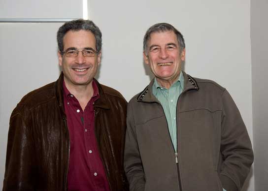 michael_damien Entrepreneurs of a localised economics - (left) Michael Shuman and Damien Lynch. Sydney-based Damien started the social investment ('ethical' investment) industry in Australia with the lauch of August Investments in 1982.