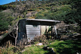 crater_cove_mens_camp2 Men's Hut, eastern end.