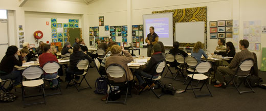 The one-day workshop attracted participants from councils, community organisations and others.
